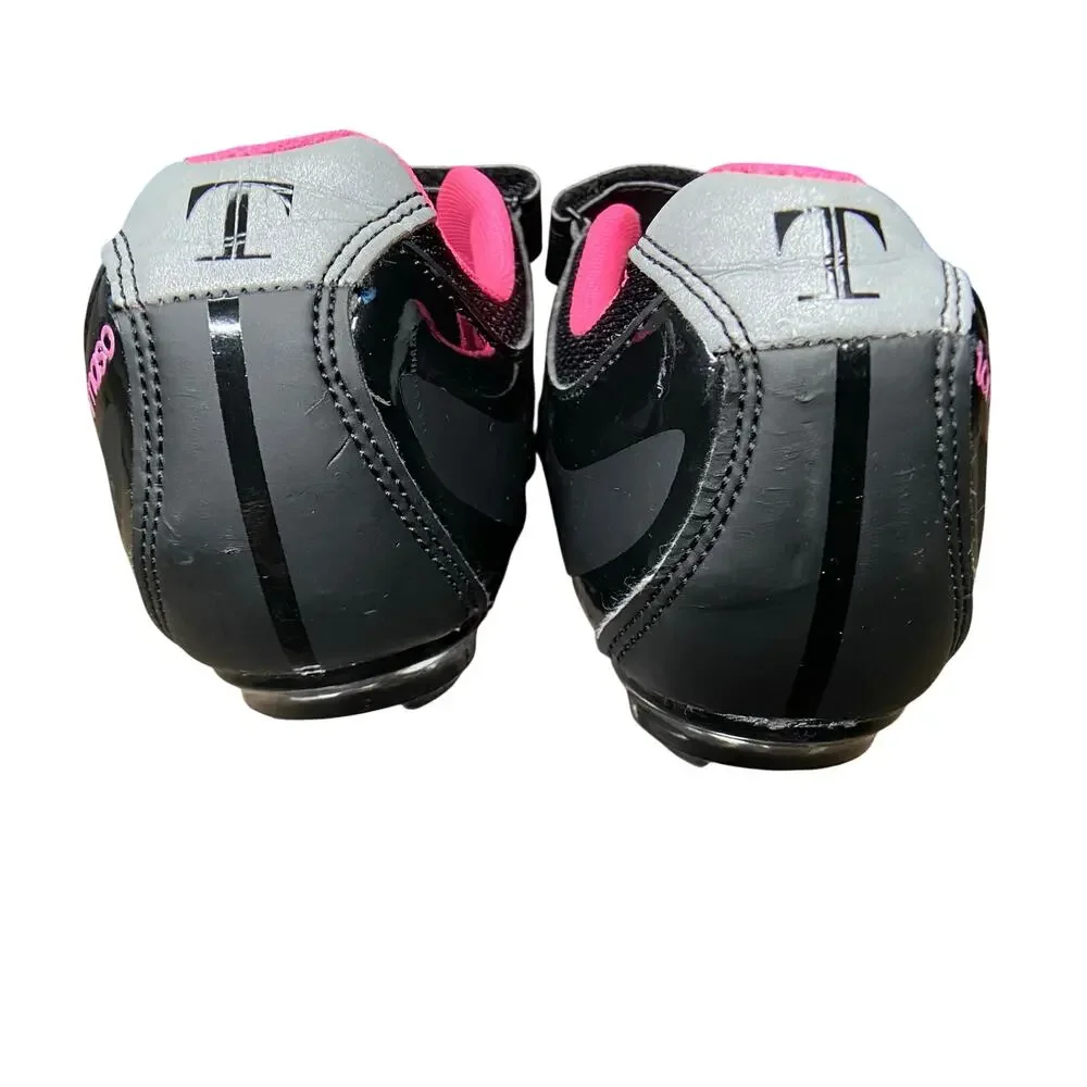Tommaso PIsta 100 Cycling Shoes Sz 40 EU 9 US Black SPD Cleats Peloton Ready